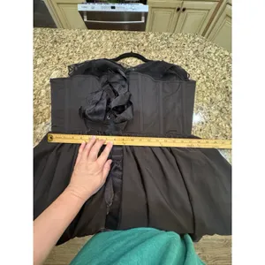 Corset story dress Black Tiered Mesh Size 38 Whimsy Goth thumbnail 11
