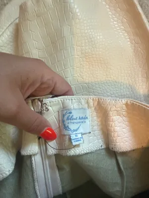 Francesca’s snakeskin leather skirt thumbnail 3