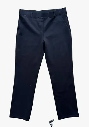 Quince Ultra-Stretch Ponte Straight Leg Pants Black Large P Minimalist Workwear thumbnail 1