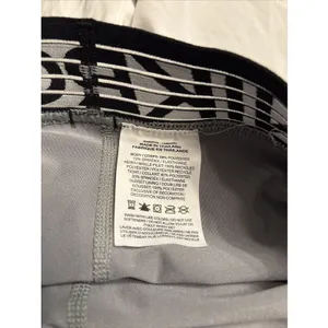 Nike Pro Shorts Womens Small White/ Gray Dri-Fit Running Workout Breathable thumbnail 4