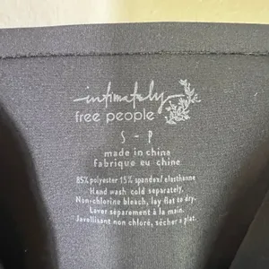 Free People Intimately Solid Brami Bralette Black Minimalist Longline Size S thumbnail 4