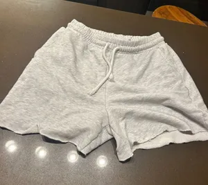 H&M Light Heather Gray Athletic Drawstring Shorts thumbnail 1