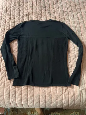 & Other Stories Black Women’s Crewneck Cotton Knit Sweater Size M thumbnail 4