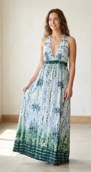Rhapsody‎ Sundress Maxi Dress Women’s 3XL Boho Babydoll Y2K Festival Hippie thumbnail 1