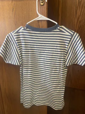 Brandy Melville Blue and White Striped Shirt thumbnail 2