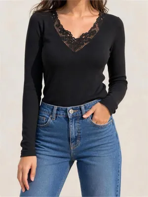ROUJE PARIS x DAMART Maurice Shirt, Black, FR34/US2 thumbnail 1