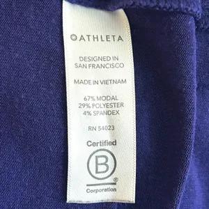 Athleta Womens Muscle Tank Top Royal‎ Blue Sleeveless Workout Gym Shirt Size M thumbnail 6