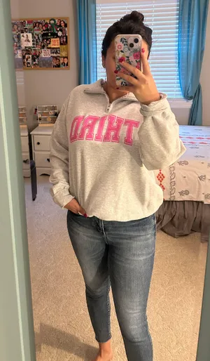 Teach Create Motivate Quarter Zip Size M thumbnail 2