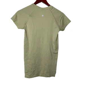 Lululemon tech swiftly short sleeve t shirt in lime green sz 6 thumbnail 2