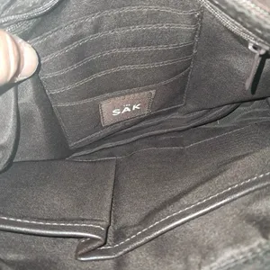 The Sak Brown Woven Tote Shoulder Bag with Leather Trim thumbnail 3