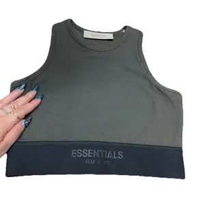 Fear of God Essentials Women Sport Tank Off Black Iron Size XS thumbnail 1