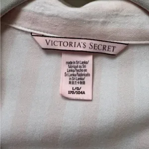 Victoria's Secret Elegant Pink Striped Pajama Top thumbnail 2
