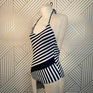 Zara Swimsuit Black and White Striped One-Piece Bathing Suit Size‎ Small thumbnail 6
