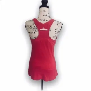 Adidas by Stella McCartney Pink Racerback Tank Top Women’s Size M Built-In Bra A thumbnail 2