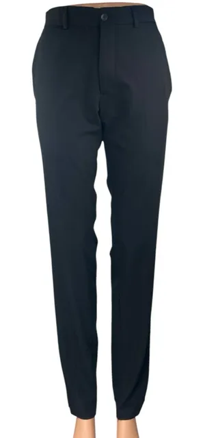 Zara Women's Black Straight Leg High Waist Ankle Career Trousers Dress Pants 30 thumbnail 1