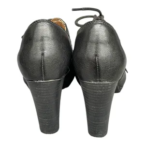 Clarks Artisan Sz 5.5 Platform Pumps Black Leather Laces Academia Preppy Witchy thumbnail 15