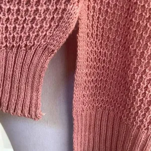 American Eagle Lightweight Open Knit Dusty Rose Long Sleeve Top/ Sweater Small thumbnail 5