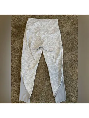 Lululemon Gray Wunder Under Crop II Leggings Size 6 thumbnail 6