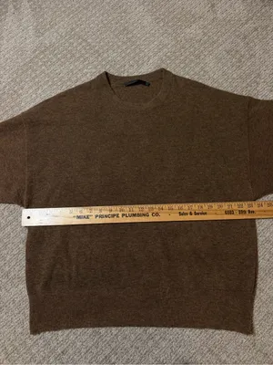 Jenni Kayne Brown Oversized Light Weight Sweater size small thumbnail 3