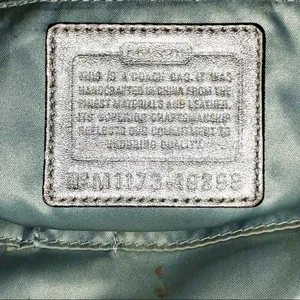 COACH Chelsea Metallic Sparkle Hobo Purse thumbnail 7
