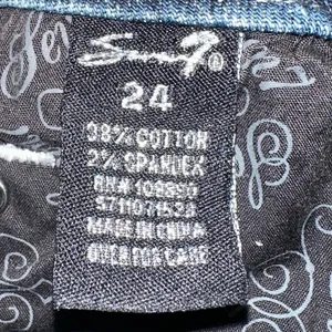 Seven7 Jeans Women 24 Bootcut Mid‎ Rise Stretch Embellished Pocket Y2K Western thumbnail 5