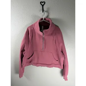 Lululemon Scuba Size XL/XXL Brier Rose Oversized Funnel High Neck Half Zip Comfy thumbnail 6