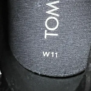 TOMS Ankle Boots Women's Size 11 Black Suede Chelsea Casual Minimalist Comfort thumbnail 9