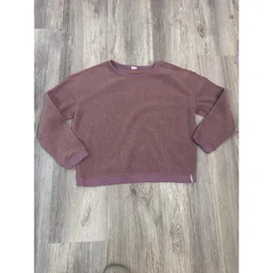 Patagonia Women's Shearling Crew Size Small‎ Crewneck Dusty Rose Sweatshirt thumbnail 2