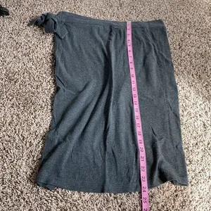 5/$30 🎈 Roxy see you goodbye women’s small‎ charcoal midi wrap skirt thumbnail 6