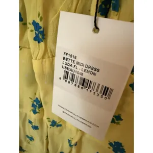 NWT‎ FAITHFULL THE BRAND Bette Floral Midi Dress in Yellow Size M (US 6) $189 thumbnail 8