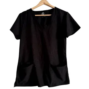 GT performance Scrubs Black V-Neck Women's Top NWOT thumbnail 1