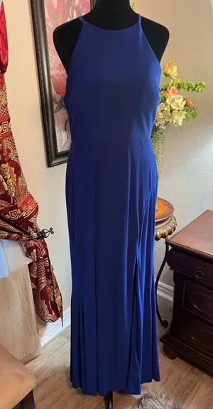 Formal blue evening dress Size L thumbnail 9