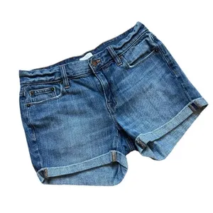 Womens J Crew Merrill Mid Rise Medium Wash Cuffed Denim Jean Shorts - Sz 24 thumbnail 4