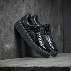 PUMA X Fenty Rihanna Creeper Wrinkled Patent Womens Trainers Black - Size: 6 thumbnail 3