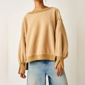 NWOT Free People We The Free Cozy Camden Sweatshirt In Sandstorm Sold Out Color thumbnail 7