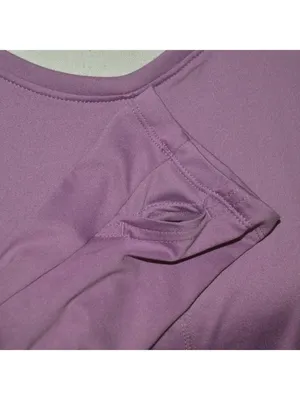 Free Fly Womens XL Twist-Front Long Sleeve Top Purple Athletic Athleisure MINT thumbnail 5