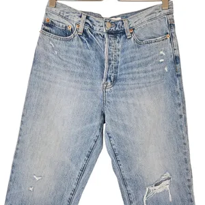 Pistola‎ Charlie High-Rise Classic Straight Distressed Jeans 28 thumbnail 9