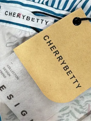 Cherry Betty Christmas Print Ruffle Collar Blouse Cream Pastel Small Cottagecore thumbnail 8