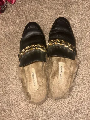Steve madden fur lined mule thumbnail 2