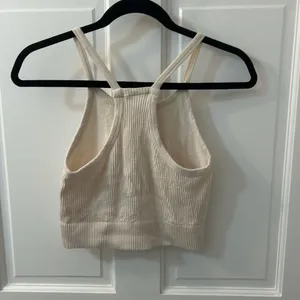 Altar'd State Cream Ribbed Tank Top thumbnail 2