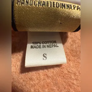 Source Unknown Orange Zip Up Hoodie Cardigan 100%‎ Cotton Size Small thumbnail 14