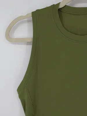 Lululemon All Yours Maxi Tank Dress Women’s XS 2 Green Sleeveless Slit Active thumbnail 8
