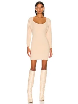 Camila Coelho Mini Dress Women's Size XS (17” PTP) Beige NWT thumbnail 2