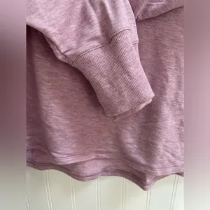 L.L. BEAN Women's SoftFlex Crewneck Dolman Sleeve Pullover Lilac Heather Size S thumbnail 6