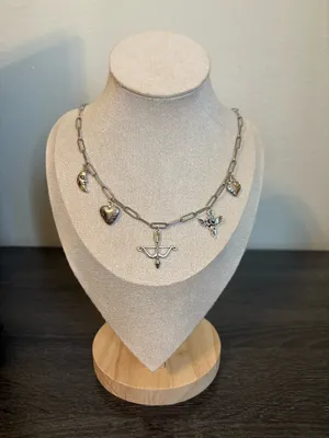 Handmade Silver Charm Necklace thumbnail 1