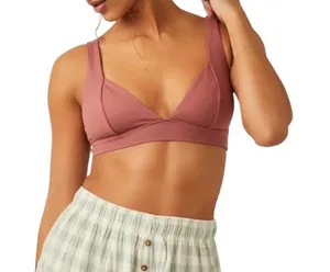 Free People Movement Duo Corset Bra Pink Size M Summer Minimalist Loungewear thumbnail 1