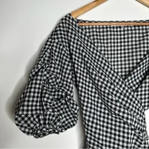 Lovers + Friends Gabriel Ruched Sleeve Wrap Mini Dress Size XS thumbnail 4