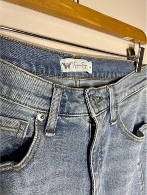 Jessica Simpson Myrtle Barrel Leg Denim Wide Leg Ankle Sz 2 thumbnail 2
