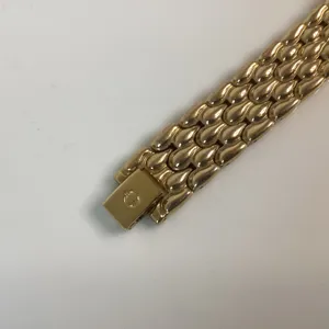 Vintage ELGIN Gold Tone & Rhinestones Bracelet Watch thumbnail 8