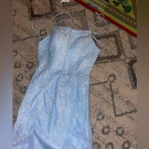 Lavetir blue tulle and lace dress sz.S thumbnail 5
